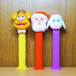 PEZ　３個　セット　ペッツ　サンタ　うさぎ　セサミストリート　アメトイ　アメリカ　雑貨