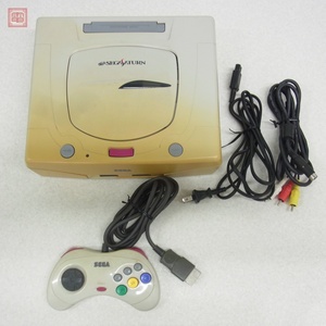 動作品 SS セガサターン 本体 HST-3220 セガ SEGA AC/AVケーブル/コントローラ付【20