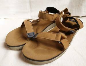 SUICOKE スエード サンダル US9 ブラウン系 27㎝