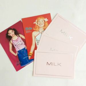 MILK 非売品 ポストカード 5枚セット ミルク ロゴ インテリア コレクション ノベルティ ロリータファッション