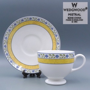 希少 廃盤品 1994年 ウェッジウッド WEDGWOOD ミストラル ティーカップ&ソーサー コーヒーカップ MISTRAL