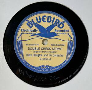 Duke Ellington and his Orchestra　/Double Check Stomp　/Old Man Blues/ (BLUEBIRD B-6450)　SPレコード　78 RPM (米)