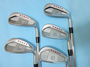 中古 グローブライド ONOFF/オノフ アイアン 赤 2022y 6I～PW 5本 N.S.PRO MODUS3/モーダス3 TOUR120 (X)