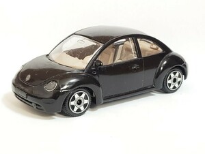 【希少】1/43 Burago ブラーゴ VOLKSWAGEN NEW BEETLE 当時物 ミニカー コレクション ブラック 黒