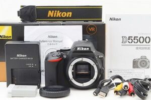 ☆極上美品☆ Nikon ニコン D5500 ボディ 元箱 付属品 Shot数 僅か 3,950枚前後！ ♯24122502