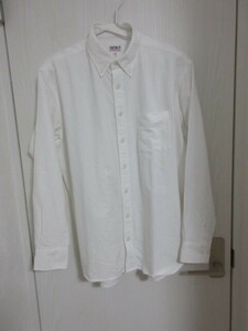 ☆必見☆SERO/セロ　オックスフォード　ボタンダウンシャツ　　15 1/2　Lサイズ　長袖　アメカジ　ホワイト　白　定番