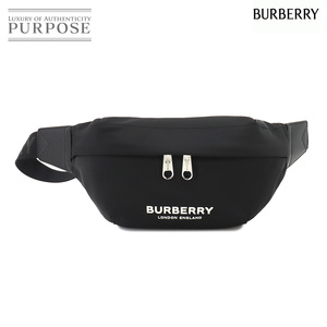 未使用 展示品 バーバリー BURBERRY ボディ バッグ ウエストポーチ ナイロン レザー ブラック 8049095 Body Bag 90260263