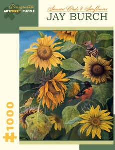 (AA878) 1000ピース ジグソーパズル 米国輸入●PO●夏の鳥＆ひまわり Jay Burch - Summer Birds and Sunflowers