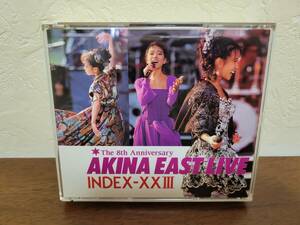 ■中森明菜 AKINA EAST LIVE Index-XXIII ≪2枚組≫■CD♪used♪