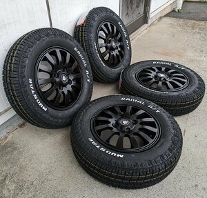 N-VAN アクティ ハイゼット アトレー クリッパー キャリィ 12インチ マッドスター ラジアル AT 145/80R12 80/78N ホワイトレター