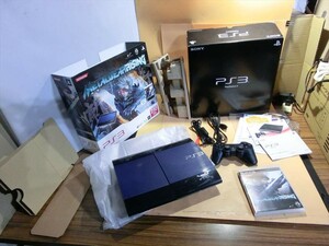 【HW16-15】【100サイズ】PS3 プレイステーション3 250GB 本体セット メタルギアライジング/通電可/ジャンク扱い/※傷汚れあり