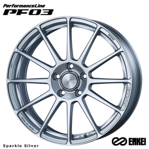 送料無料 エンケイ PerformanceLine PF03 (SS) 6.5J-16 +45 4H-100 (16インチ) 4H100 6.5J+45【1本単品 新品】