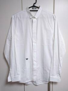 ディオール Dior HOMME シャツ 長袖 蜂 BEE 刺繍 白 39 163C506B1581 YSAOAZO