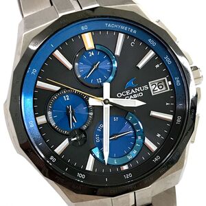 新品 CASIO カシオ OCEANUS オシアナス マンタ 腕時計 OCW-S5000E-1AJF 電波ソーラー チタン マルチバンド6 Bluetooth 箱付き