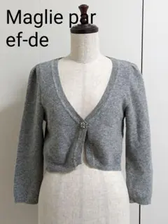 Maglie par ef-deストーン付きショートカーディガン