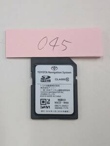 TOYOTA トヨタ 純正ナビ用 地図データ SDカード 8G 2018年 5月 春 08675-0AR37 #045