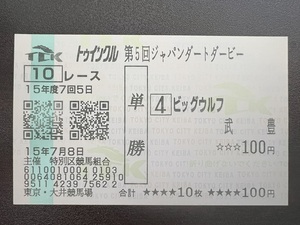 【現地的中】ビッグウルフ 2003年 第5回 ジャパンダートダービー 新型