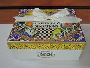 SABON サボン ギフトセット ボディスクラブS 320g/リフレッシュ ハンドジェル 80ml/ハート型スプーン 計3点セット/未使用品