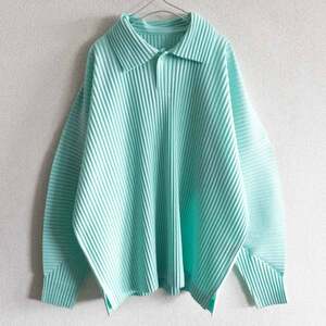 【極美品】 HOMME PLISSE ISSEY MIYAKE【MONTHLY COLOR JANUARY/ポロシャツ】 オムプリッセ イッセイミヤケ 2406079