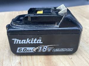 １１【ジャンク・バッテリーのみ】マキタ　makita　バッテリー　１８Ｖ　ＢＬ１８６０Ｂ