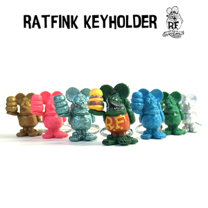RatFink 立体 キーホルダー ラットフィンク キーリング ハンバーガー 全3色 ※ブルー、グリーン、ピンク 他カラーは完売