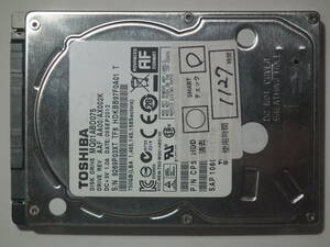 TOSHIBA　MQ01ABD075　750GB　2.5インチHDD　SATA