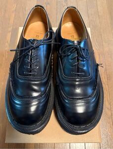 COMME des GARONS HOMME PLUS × JOHN MOORE × GEORGE COX トリプルネームレザーシューズ UK8 黒