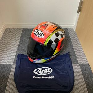 アライ ARAI RX-7 RX7 RR3 フルフェイス ヘルメット ケビン・シュワンツ レプリカ Mサイズ 旧車 バイク 2輪 (113)