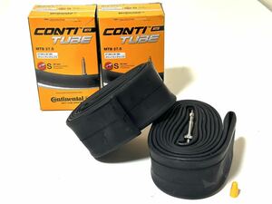 【送料無料特価】27.5インチ仏式MTB用チューブ Continental MTB27.5 27.5×1.75-2.5バルブ長42mm 新品2個セット《650B / ETRTO584》