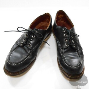 YGG★本物 REDWING レッドウイング オックスフォード ブーツ 黒 US9 8106 シューズ 靴 革 レザー ブラック