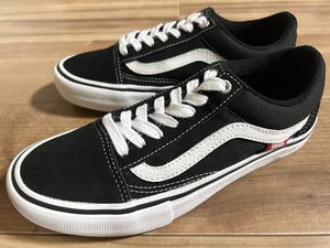 極美品、USA企画、レア! VANS バンズ OLD SKOOL PRO オールドスクール プロ 黒/白 24cm US6 スケートハイ オーセンティック エラ チャッカ