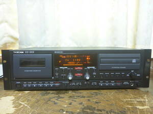 TASCAM　　CC-222 業務用CDカセットレコーダー　タスカム