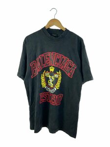 BALENCIAGA◆Tシャツ/XXS/コットン/BLK/739784TOVK1