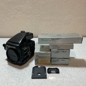 MAMIYA645 PRO マミヤ 645 プロ その他付属品/中間レンズNo1.2/アングルファインダー/ファインダースクリーン/その他 動作1部確認/現状品