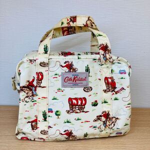 O24030 Cath Kidston キャスキッドソン ハンドバッグ ミニボストンバッグ カウボーイ柄 ビニール