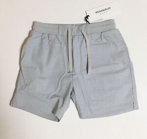 1PIU1UGUALE3 RELAX リネン ハーフ パンツ S 新品 GREY ウノピゥウノウグァーレトレ ショーツ linen half pants Shorts グレー 灰 ウノピュ