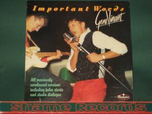 Gene Vincent - Important Words // 5点で送料無料!! LP