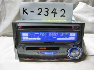 K-2342　Carrozzeria　カロッツェリア　FH-P510　MP3　MDLP　2Dサイズ　故障品