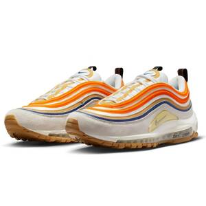 ☆NIKE AIR MAX 97 SE FRANK RUDY 淡白/オレンジ/青/黄土 24.5cm ナイキ エア マックス 97 SE フランク・ルディ DV2619-100