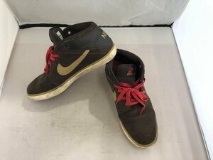 【NIKE　SUKETO】ナイキスケート　メンズスニーカー　ダークブラウン系　スウェード　27.5cm　SY02-G43