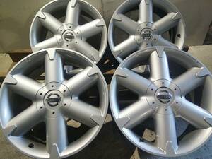 ＃18-169 日産 純正品アルミホイール 18x7.5JJ 5穴114.3 ET40 良品大特価 中古売切り4本SET