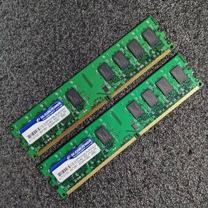 【中古】DDR2メモリ 4GB(2GB2枚組) シリコンパワー SP002GBLRU800S02 [DDR2-800 PC2-6400]