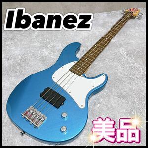 美品 廃盤 生産終了 Ibanez アイバニーズ エレキベース 青 水色 かっこいい GATK20 初心者 初めて BASS GIO