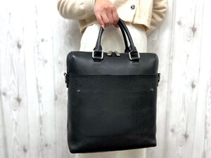 極美品 LOUIS VUITTON ルイヴィトン タイガ グリゴリ メッセンジャー アルドワーズ トートバッグ バッグM30211 レザー 黒 メンズ 79080Y