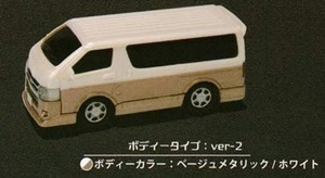 ＜新品＞　ビーム　HIACE SUPER GL　200系4型　ベージュメタリック／ホワイト　1/80サイズ