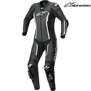 セール特価 アルパインスターズ レディース 3180122 STELLA MISSILE v2 LEATHER SUIT BLACK WHITE(12) サイズ:40