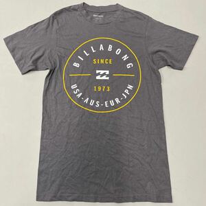 ビラボン BILLABONG Tシャツ 未使用 Sサイズ 半袖 メンズ グレー CORE FIT SMALL サーフ サーフィン