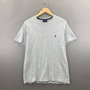 Gg30 〈美品〉 POLO RALPH LAUREN 半袖Tシャツ ワッフル生地 トップス ワンポイントロゴ ポニー刺繍 Mサイズ相当 メンズ 紳士服