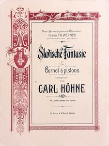 ヘーネ スラヴ幻想曲 (トランペット+ピアノ) 輸入楽譜 Carl Hohne Slavische Fantasie 洋書