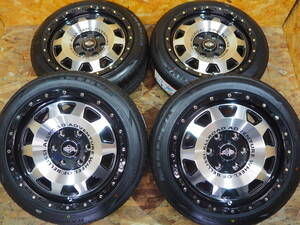 ★新作★205/50R17 8J+20 6H139.7 BELLISSI D10SS ディッシュ ホイール 新品 輸入タイヤset 1台分 200系 ハイエース カスタム タイヤ変更可